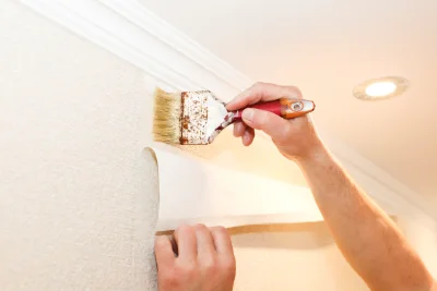 Pose de papier peint à Rouans — revêtements muraux et toiles de verre